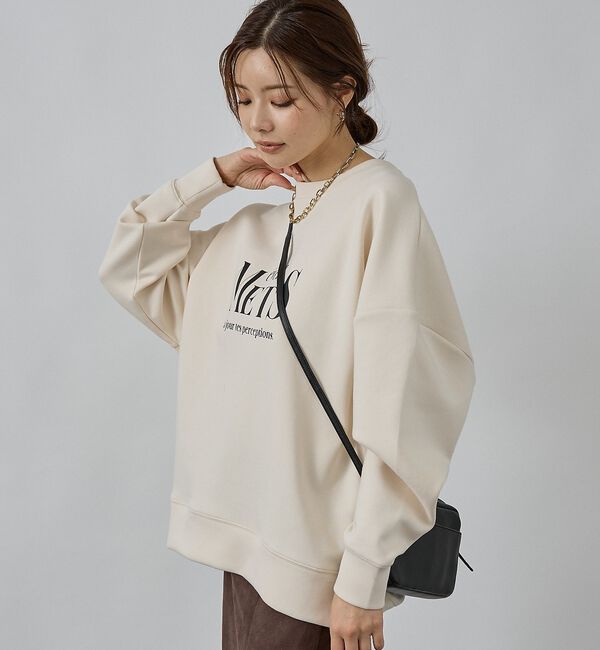 abahouse mavie「シルキーダンボールロゴプルオーバー」|スウェット・ジャージ|