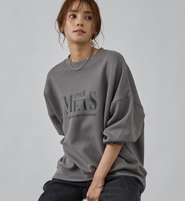 abahouse mavie「シルキーダンボールロゴプルオーバー」|スウェット・ジャージ|