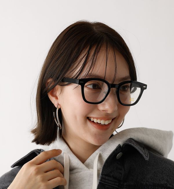 abahouse mavie「【UVカット】クリアレンズ伊達眼鏡」|メガネ|