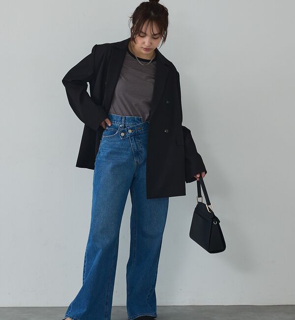 abahouse mavie「【春映えシルエット】ダブルジャケット/フリーサイズ/春アウター/長袖/春服」|その他|