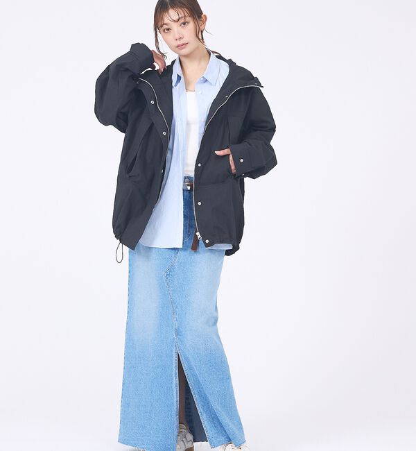 abahouse mavie「【春アウター】フーデッドブルゾン」|ブルゾン・スタジャン|