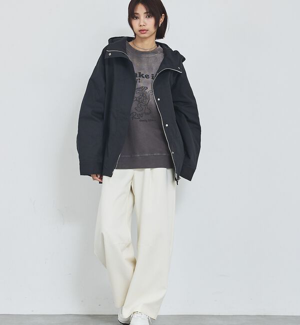 abahouse mavie「【春アウター】フーデッドブルゾン」|ブルゾン・スタジャン|