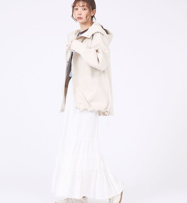 abahouse mavie「【春アウター】フーデッドブルゾン」|ブルゾン・スタジャン|