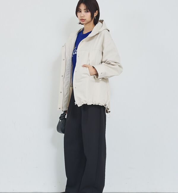 abahouse mavie「【春アウター】フーデッドブルゾン」|ブルゾン・スタジャン|