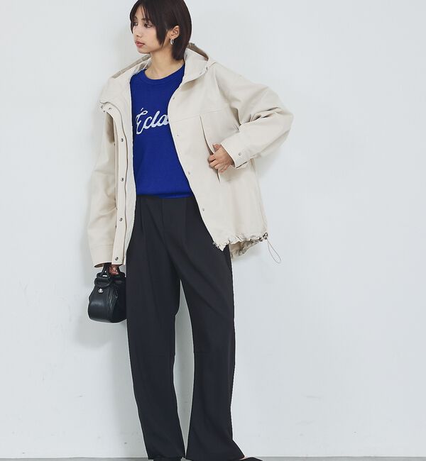 abahouse mavie「【春アウター】フーデッドブルゾン」|ブルゾン・スタジャン|