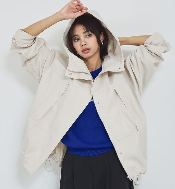 abahouse mavie「【春アウター】フーデッドブルゾン」|ブルゾン・スタジャン|