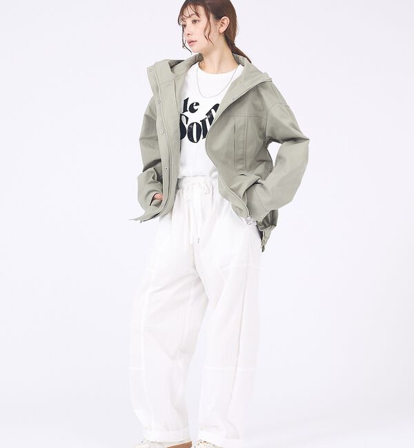 abahouse mavie「【春アウター】フーデッドブルゾン」|ブルゾン・スタジャン|