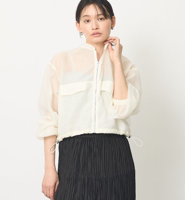 abahouse mavie「【サッと羽織れる】シアーブルゾン【予約】」|ブルゾン・スタジャン|