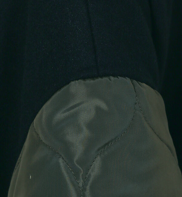 NOMINE「袖キルティングステンカラーコート」|ステンカラーコート|