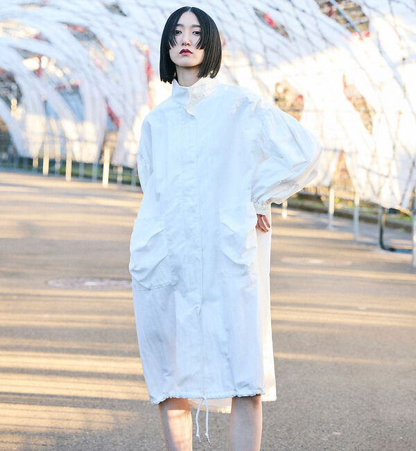 NOMINE「ロング モッズコート」|ミリタリー・モッズコート|ホワイト