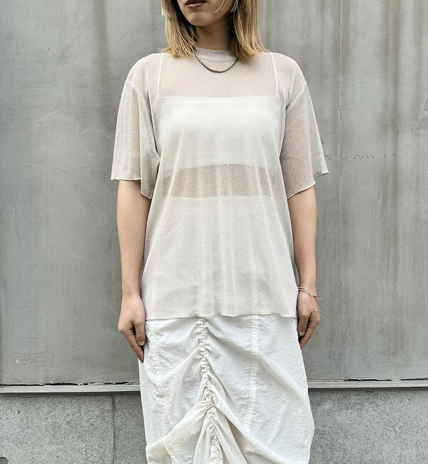 NOMINE「チュールTシャツ」|Tシャツ・カットソー|