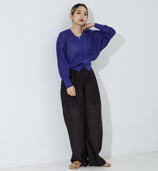 NOMINE「【セットアップ着用可】シアー ワイドパンツ」|その他|