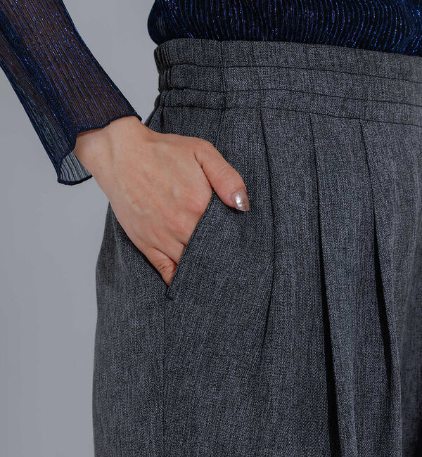 NOMINE「【セットアップ着用可】シャーク タックワイドパンツ」|スラックス|