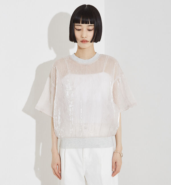 NOMINE「【セットアップ着用可】シャイン リンクル Ｔシャツ」|Tシャツ・カットソー|