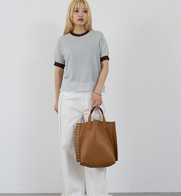 NOMINE「【cheek】rivet 2way tote 2WAY スタッズ トートバッグ」|トートバッグ|