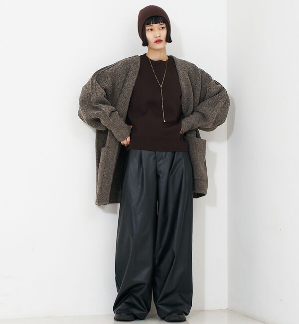 NOMINE「【セットアップ】タックワイドパンツ」|その他|