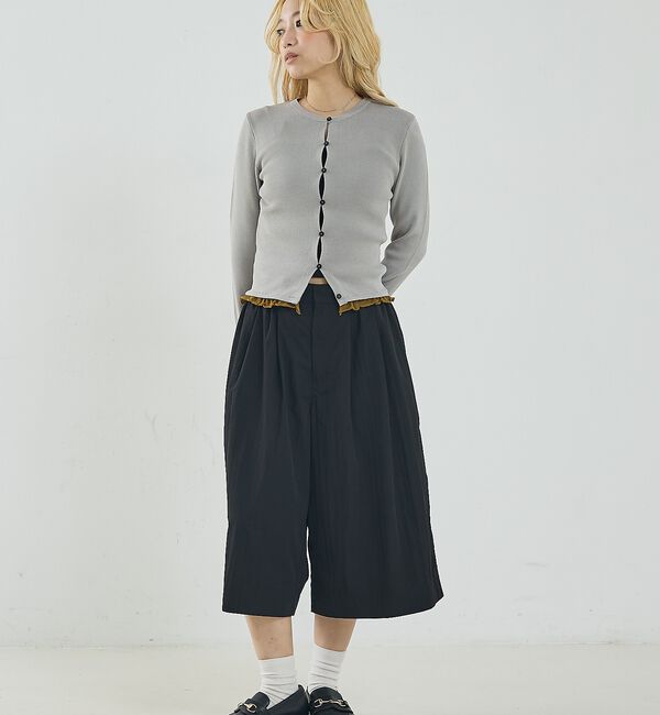 NOMINE「バイカラーコンパクトカーディガン」|カーディガン|