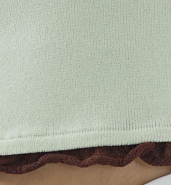 NOMINE「バイカラーコンパクトカーディガン」|カーディガン|