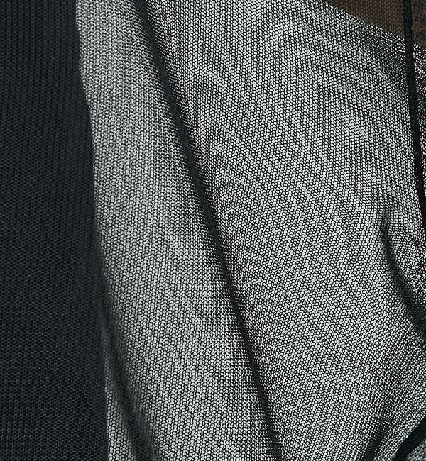 NOMINE「ジャガード シアー ニット カーディガン」|カーディガン|