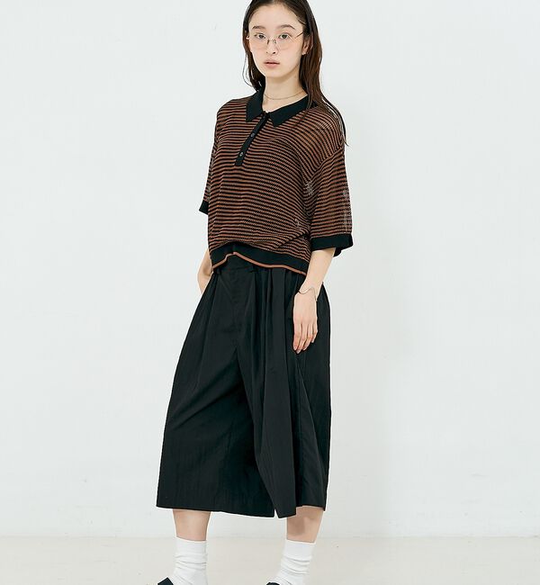 NOMINE「メッシュ ポロニット」|ニット・セーター|