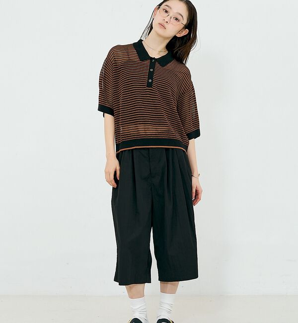 NOMINE「メッシュ ポロニット」|ニット・セーター|