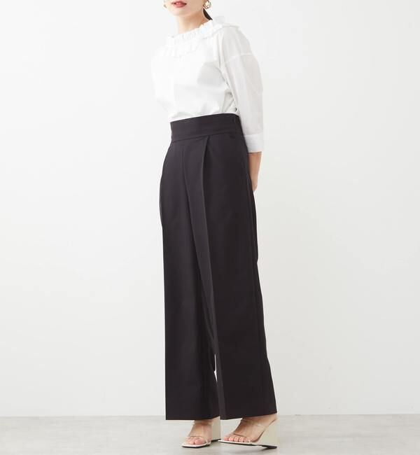 TIARA「バックボタンフリルブラウス」|シャツ・ブラウス|