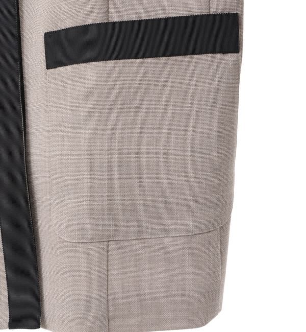 TIARA「バイカラージャケット（セットアップ可）」|ノーカラージャケット|