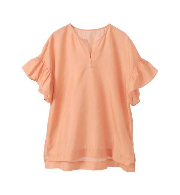 TIARA「スキッパーフリルスリーブブラウス」|シャツ・ブラウス|