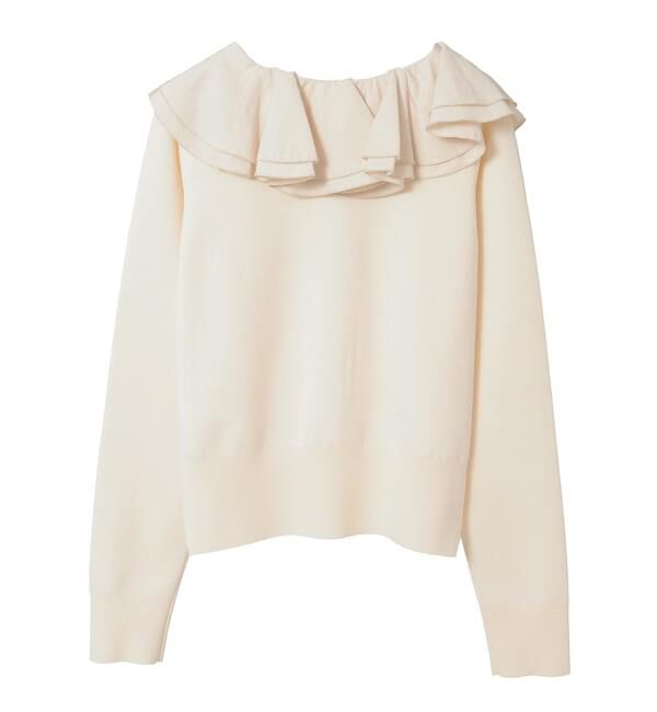 TIARA「フリルカラーカーディガン」|ニット・セーター|