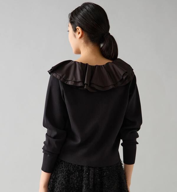 TIARA「フリルカラーカーディガン」|ニット・セーター|