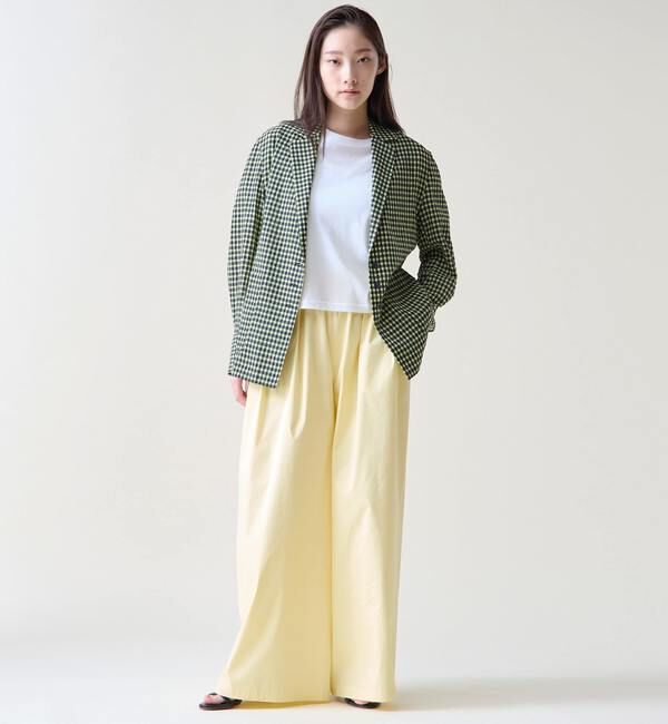 TIARA「ギンガムチェックブラウスジャケット」|テーラードジャケット|