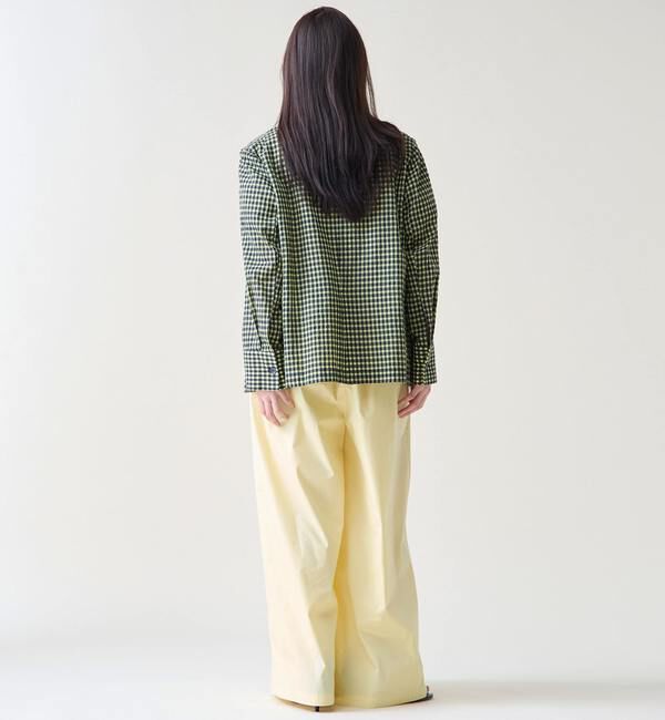 TIARA「ギンガムチェックブラウスジャケット」|テーラードジャケット|