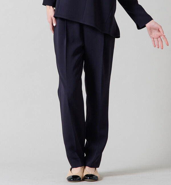 Liesse「ストレートスリムパンツ」|その他|ネイビー