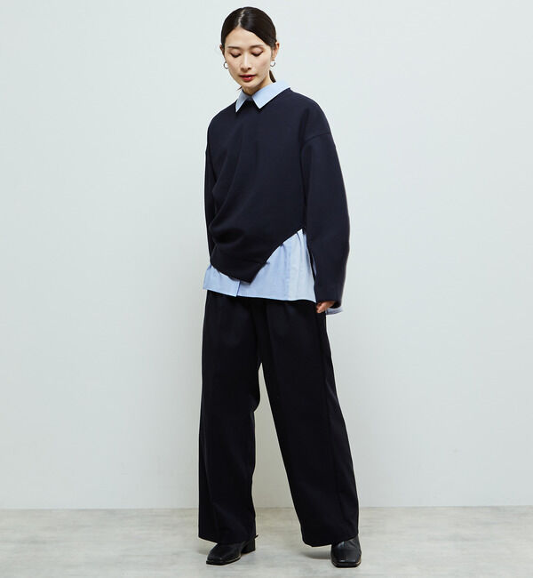 Soffitto「アシンメトリーサイドスリットスウェット」|スウェット・ジャージ|