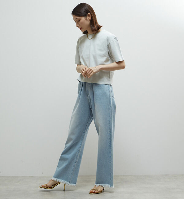 Soffitto「製品染コンパクトロゴ入りTシャツ」|Tシャツ・カットソー|