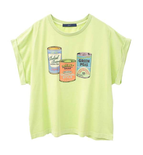 Soffitto「ヴィンテージ風プリント入りフレンチスリーブTシャツ」|Tシャツ・カットソー|