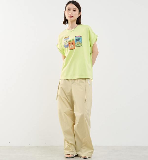 Soffitto「ヴィンテージ風プリント入りフレンチスリーブTシャツ」|Tシャツ・カットソー|