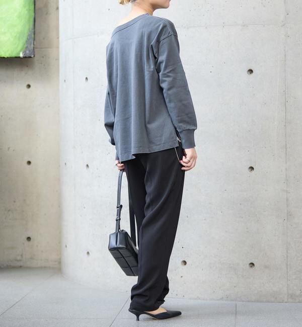 Soffitto「ボートネックピグメント染めプルオーバー」|Tシャツ・カットソー|