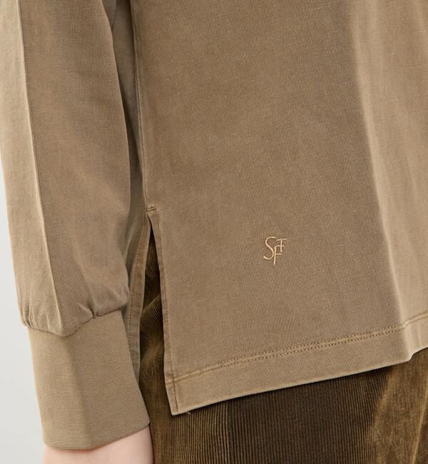 Soffitto「ボートネックピグメント染めプルオーバー」|Tシャツ・カットソー|