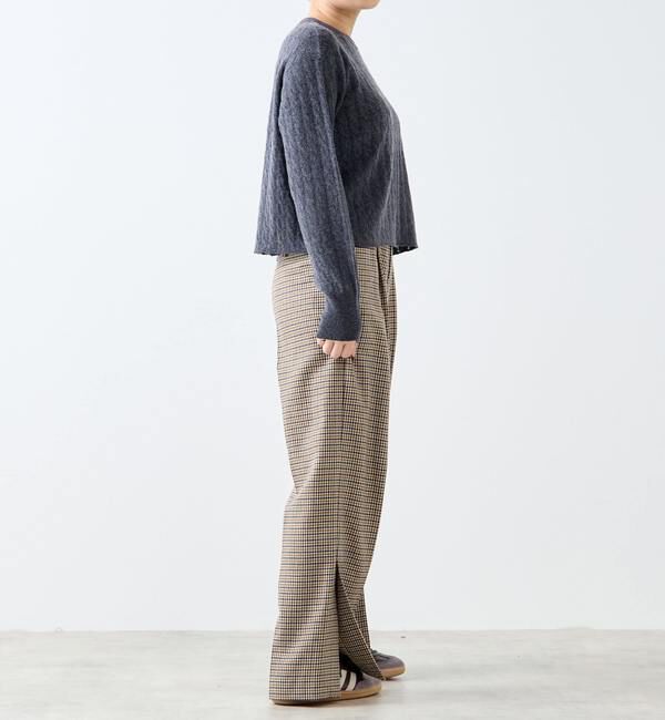 A_「【A_/エース】ケーブルバックスリット」|ニット・セーター|