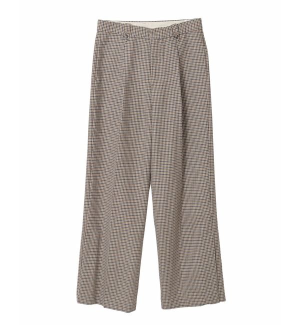 A_「【A_/エース】ウールチェックスラックス」|スラックス|