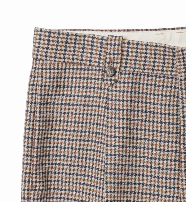 A_「【A_/エース】ウールチェックスラックス」|スラックス|