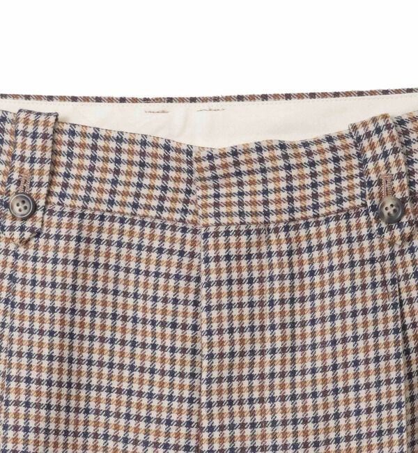 A_「【A_/エース】ウールチェックスラックス」|スラックス|