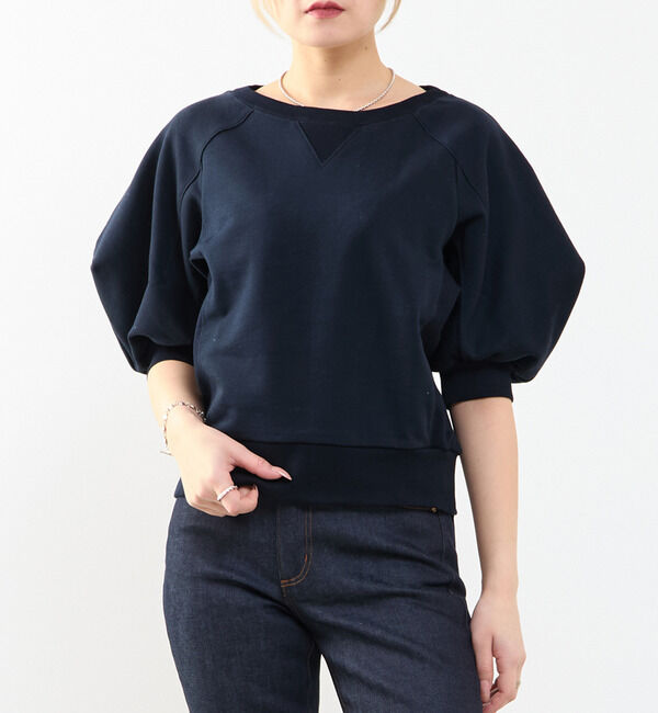 SOFFITTO「袖ボリュームスウェット」|スウェット・ジャージ|ブラック