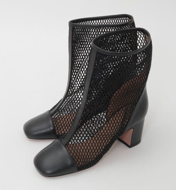 SOFFITTO「【PELLICO/ペリーコ】メッシュショートブーツ」|ショートブーツ|ブラック
