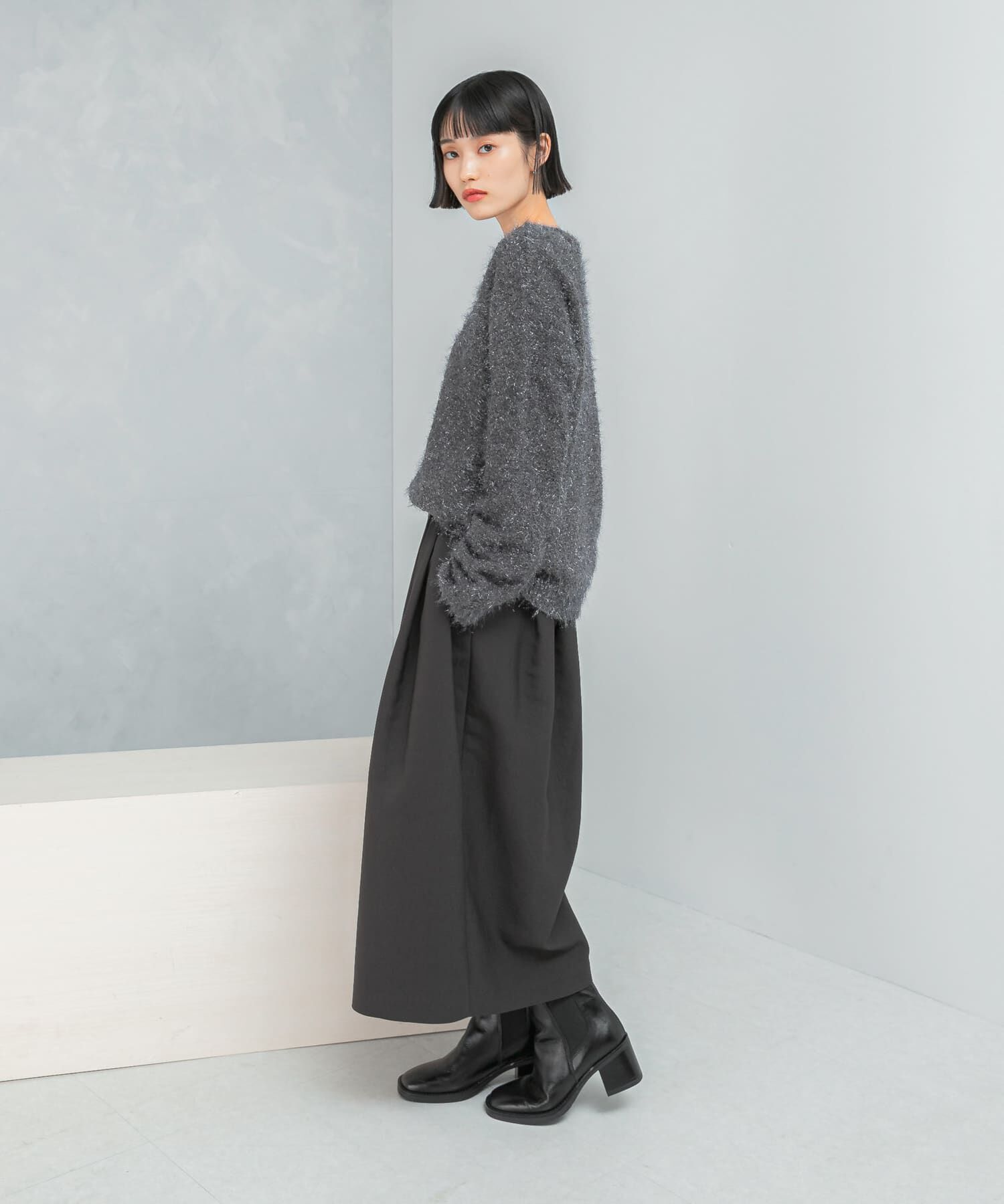 URBAN RESEARCH ROSSO「ラメシャギーニットプルオーバー」|ニット・セーター|