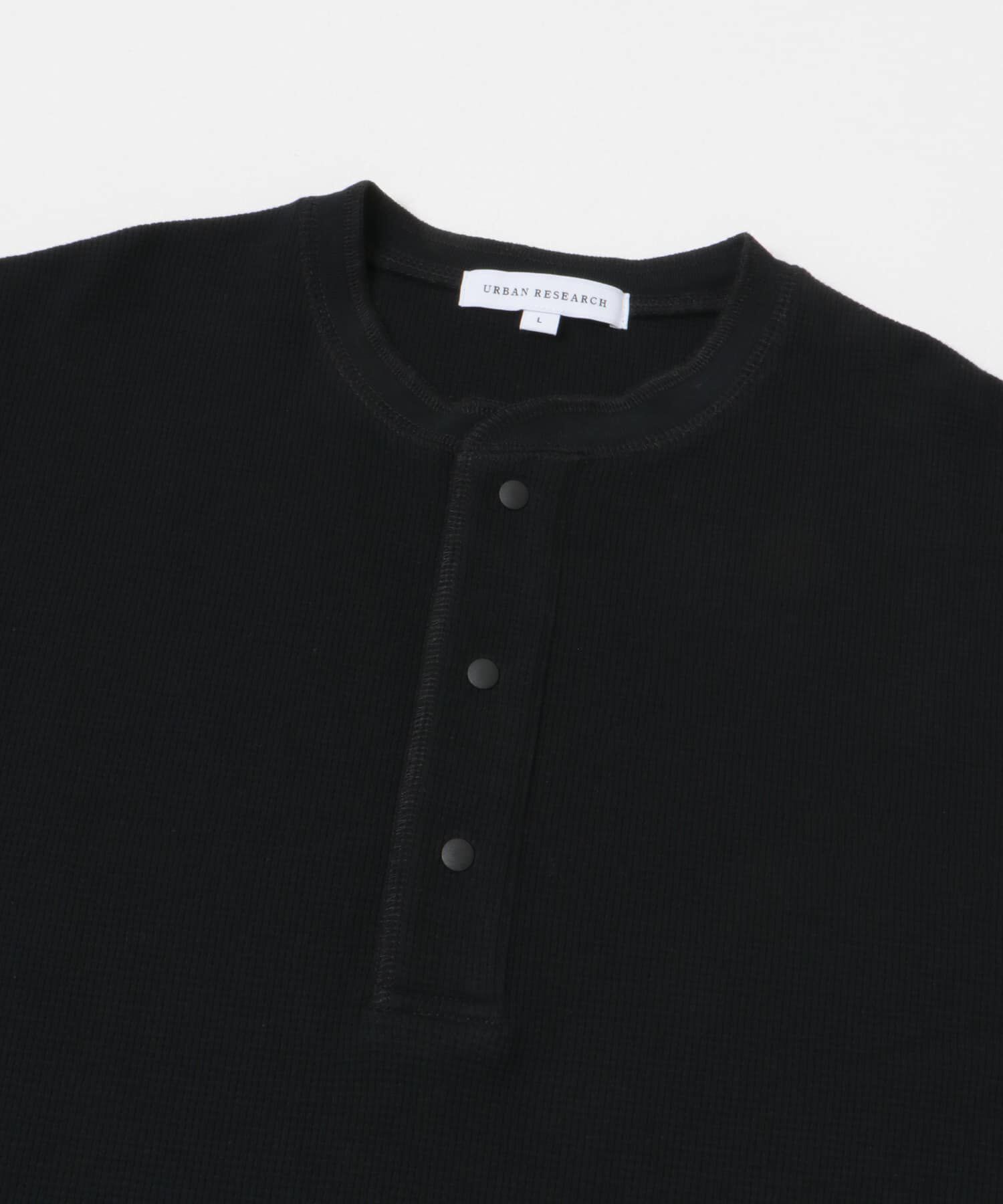 URBAN RESEARCH「『UR TECH』度詰めワッフルヘンリーロングスリーブ」|Tシャツ・カットソー|