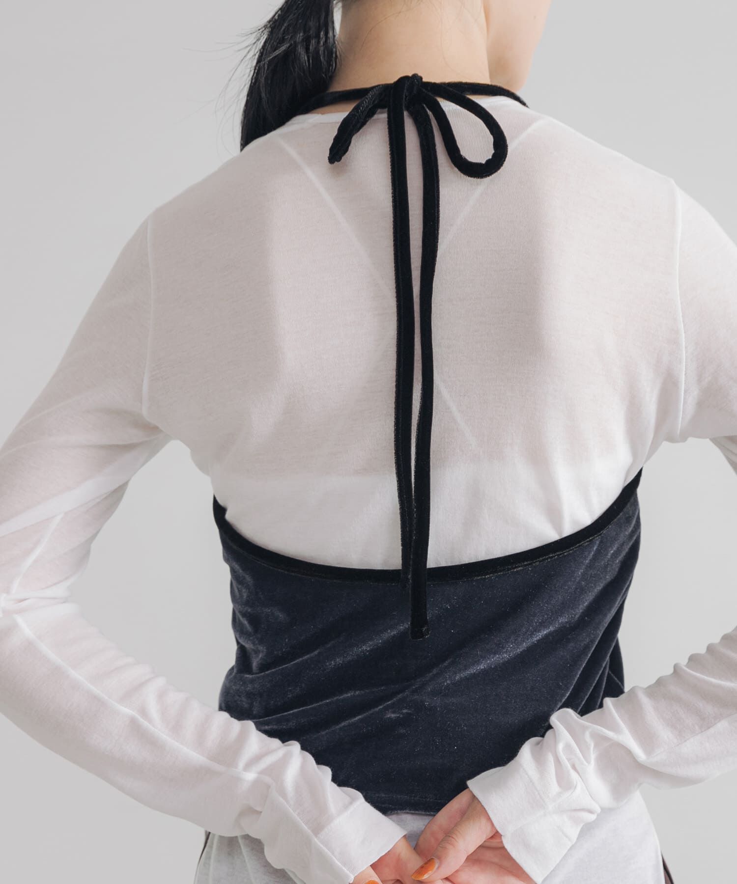 URBAN RESEARCH「ホルターネックベロアビスチェ」|その他|