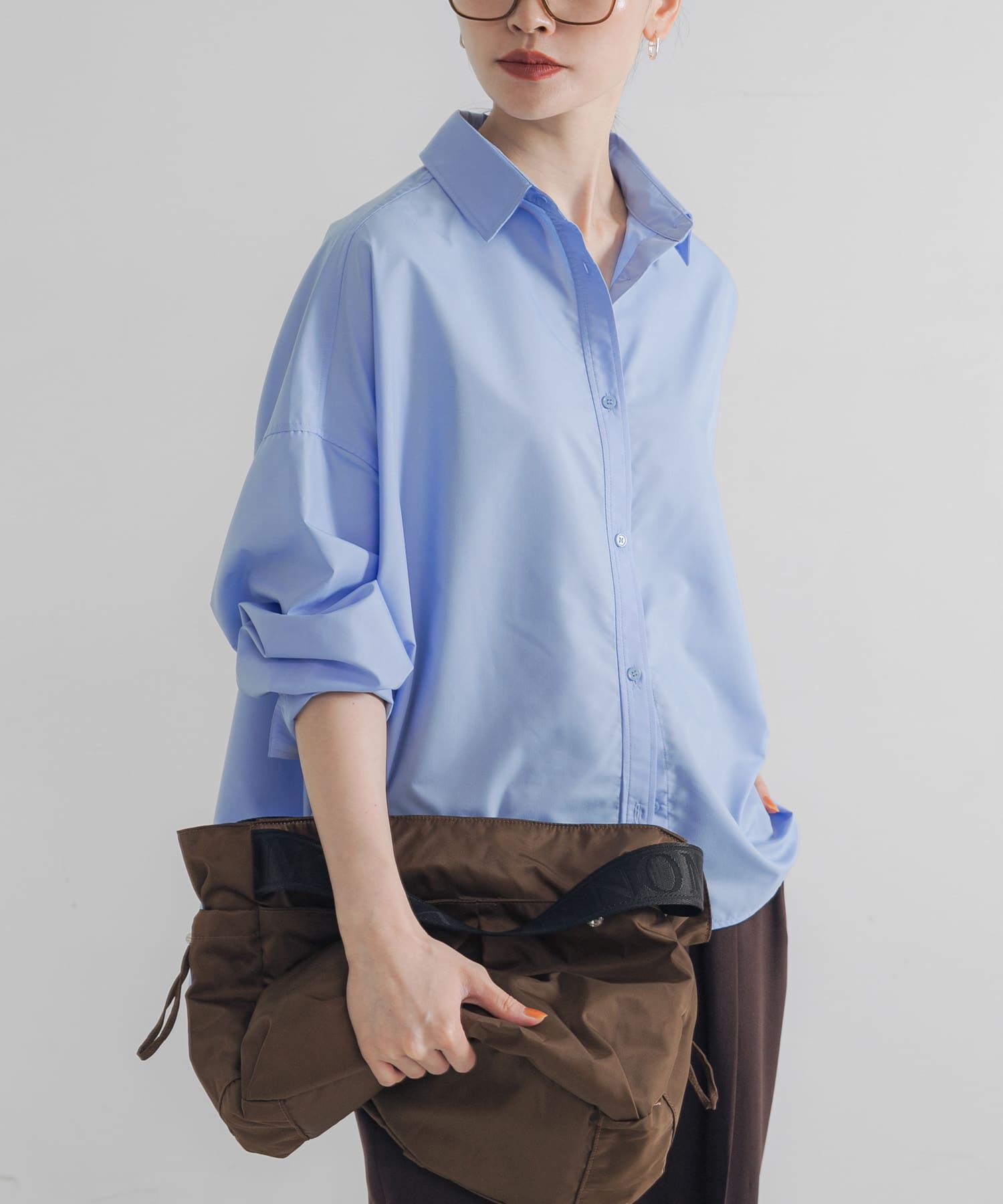 URBAN RESEARCH「ドルマンスリーブシャツ」|シャツ・ブラウス|ブルー系その他