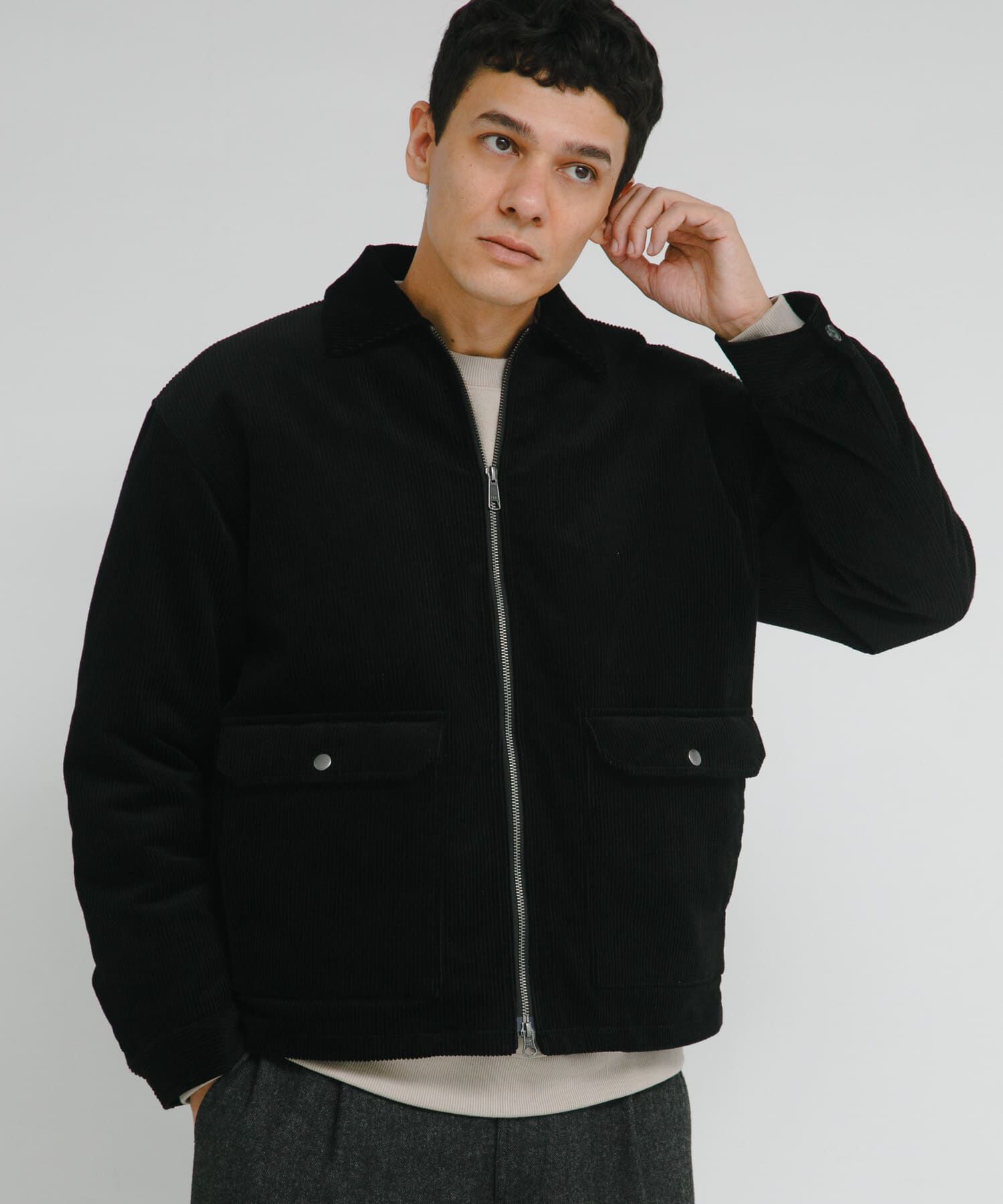 Sonny Label 「パデッドショートジップブルゾン」|ブルゾン・スタジャン|